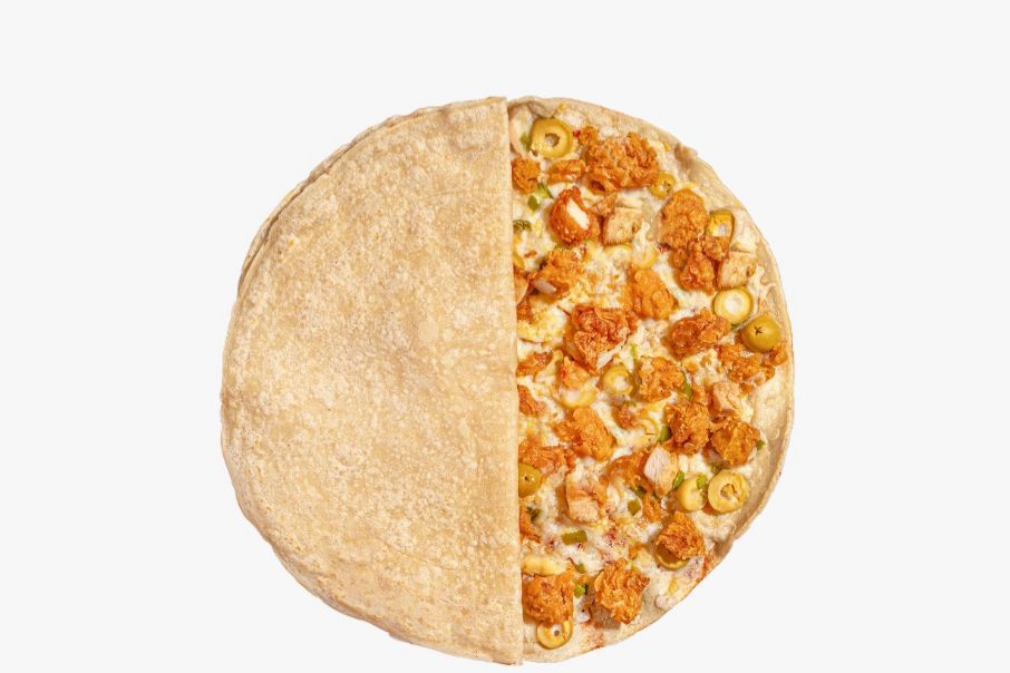 Pizza crepe mix chicken