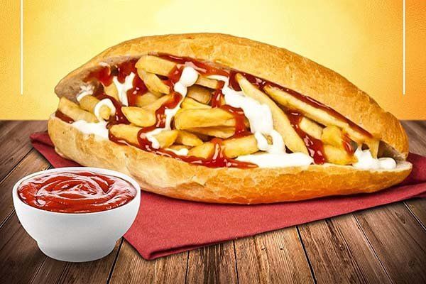 Ketchup Potato sandwich