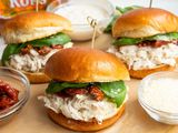 Chicken alfredo sandwich