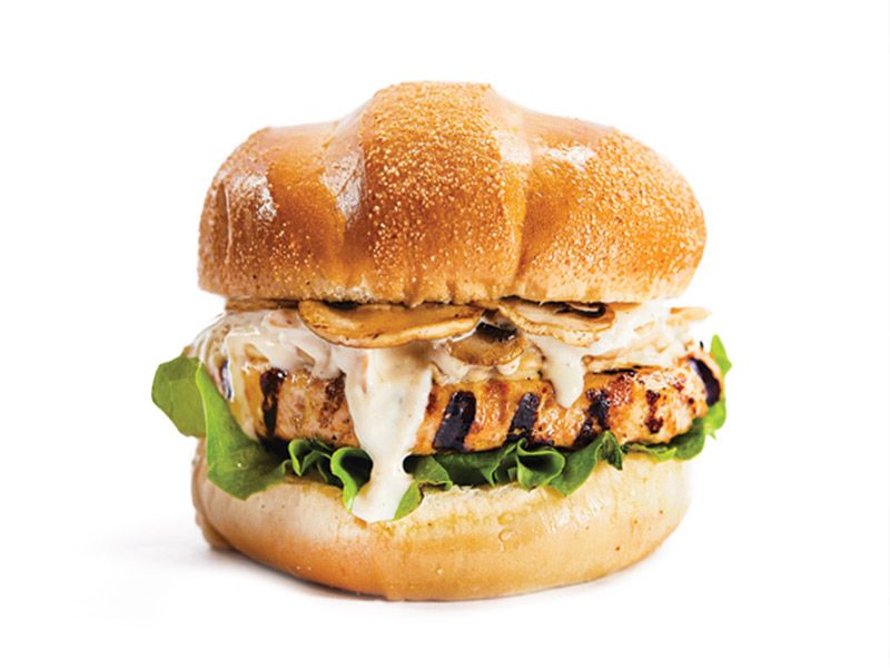 Alfredo Chicken Burger Sandwich