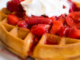American Waffle Strawberry And Nutella