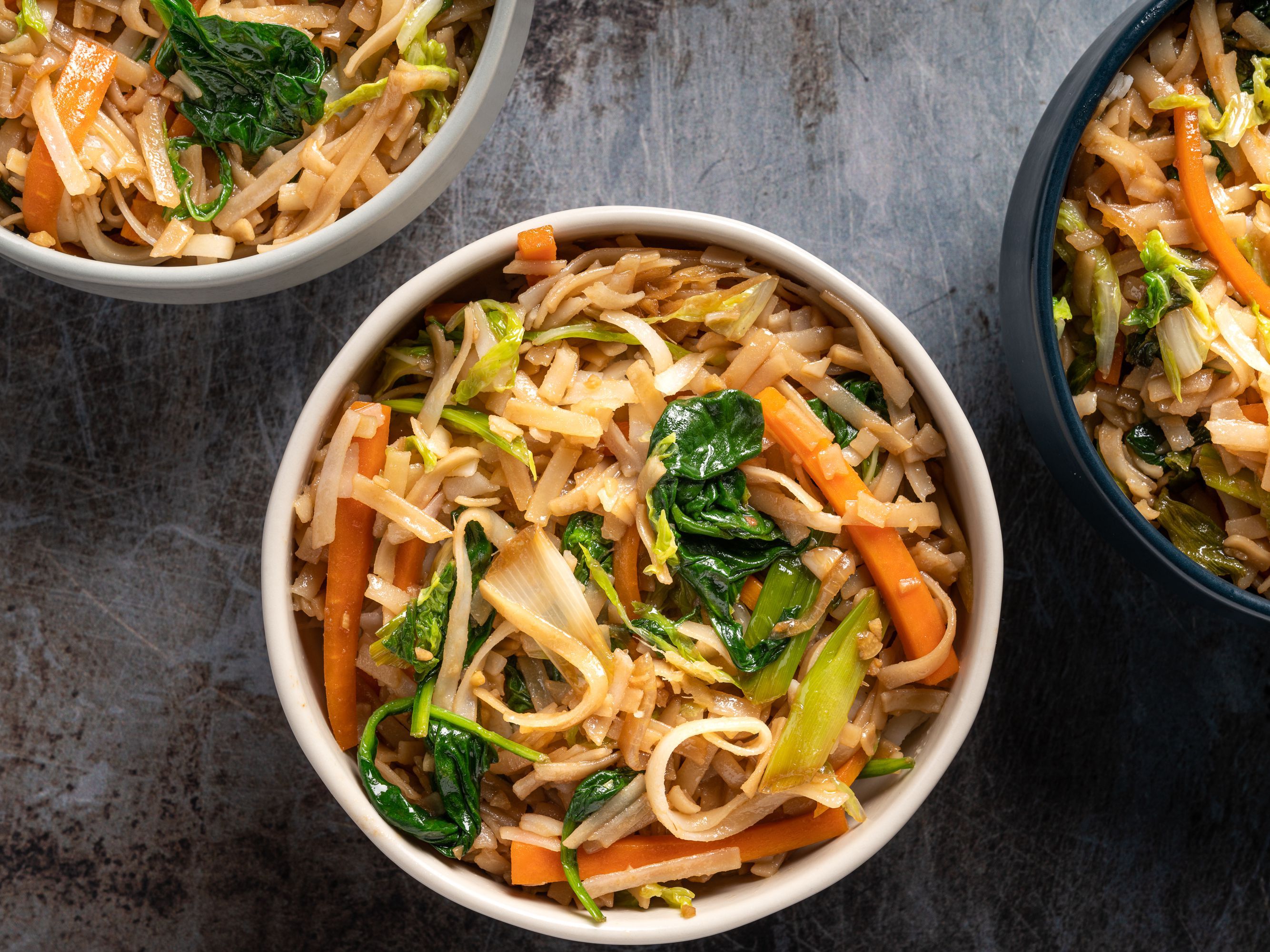 Vegetables Noodles Or Rice With Mix Vegetables Combo Meal