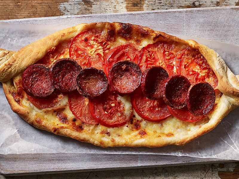 Armenian Sausage Pizza