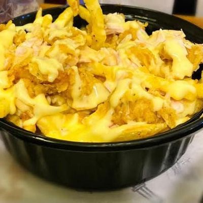 Cheese burger Fries