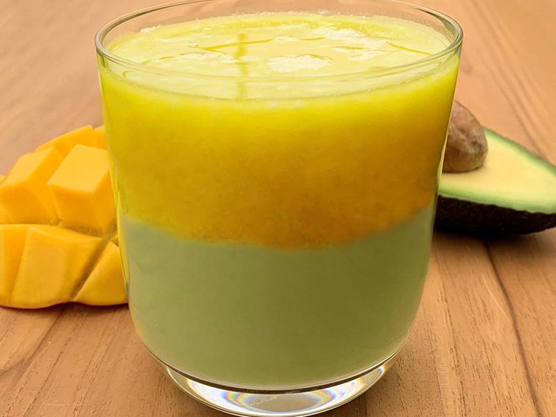 Avocado With Mango Cocktail