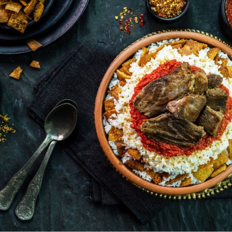 Meat Fattah Platter