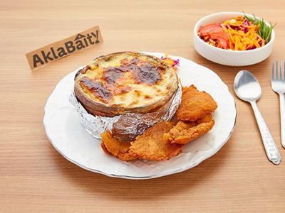 Bechamel Pasta With Chicken Pane