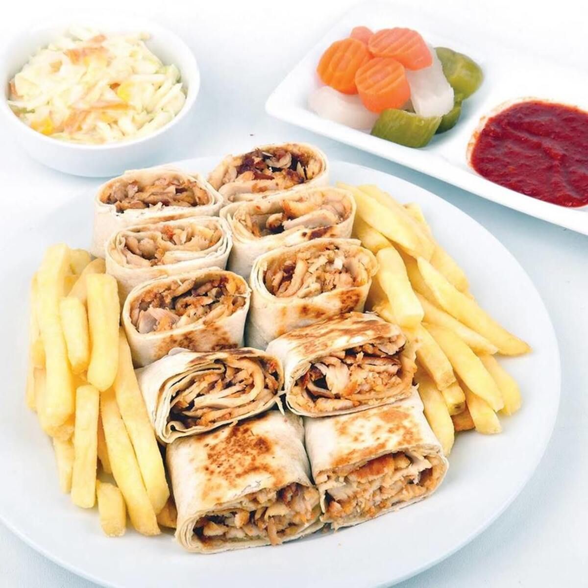 Double chicken shawarma box