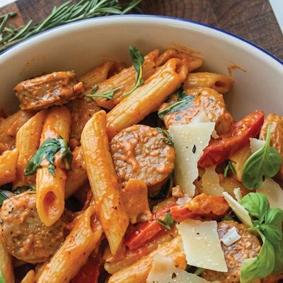 Red Sauce with Sausage Baked pasta