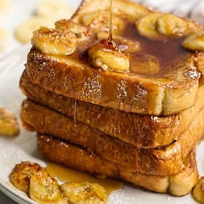 Banana caramel toast