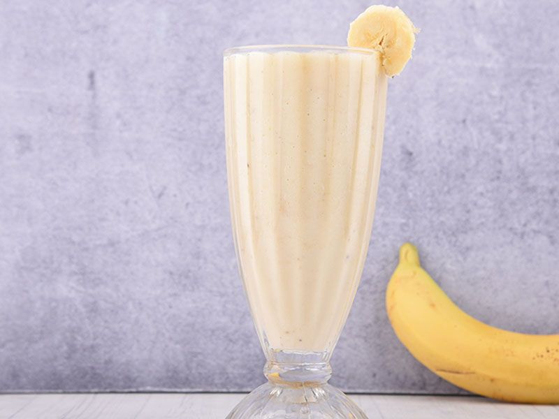 Banana With Milk Juice