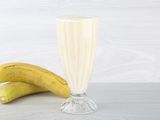 Fresh Banana With Milk Juice