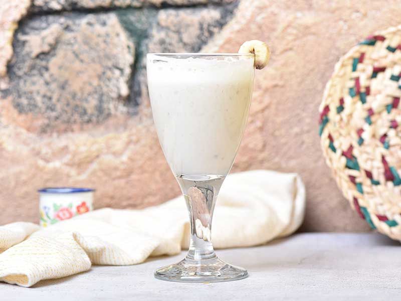 Banana With Milk Juice