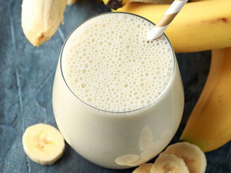 Banana With Milk Juice