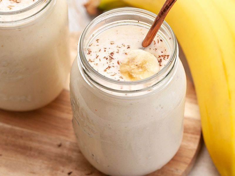 Banana With Milk Juice