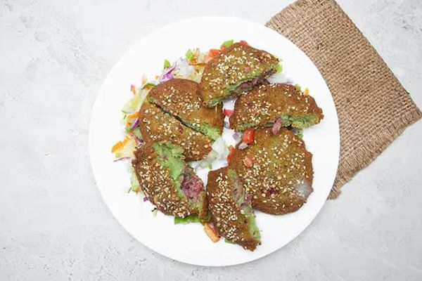 Falafel Patty with Pastrami