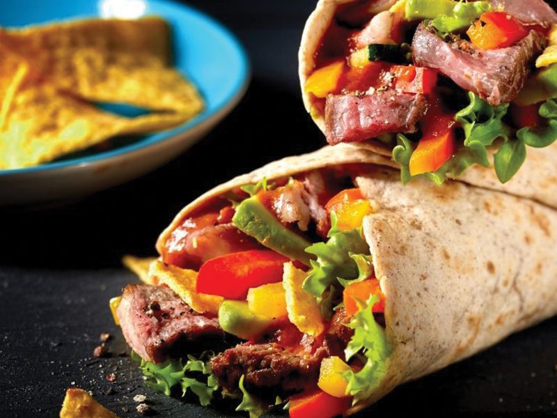 Beef Bacon Wrap Tortilla