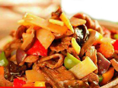 Beef With Bamboo Sauce