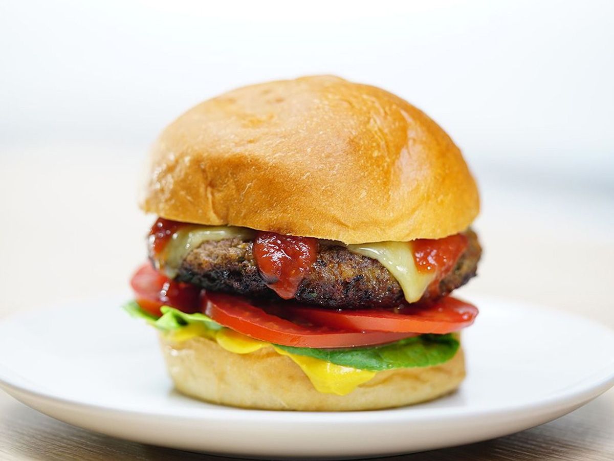 beef burger sandwich