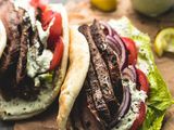 Beef Gyro Pita Sandwich