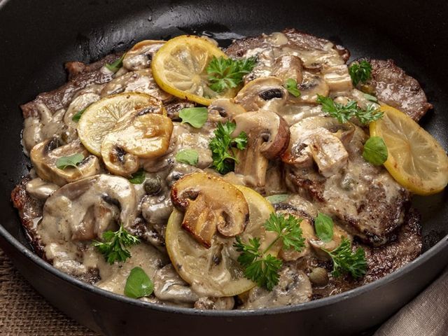 Beef picatta meal