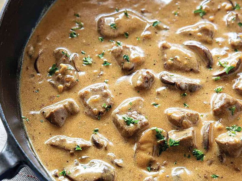 Beef Stroganoff Platter