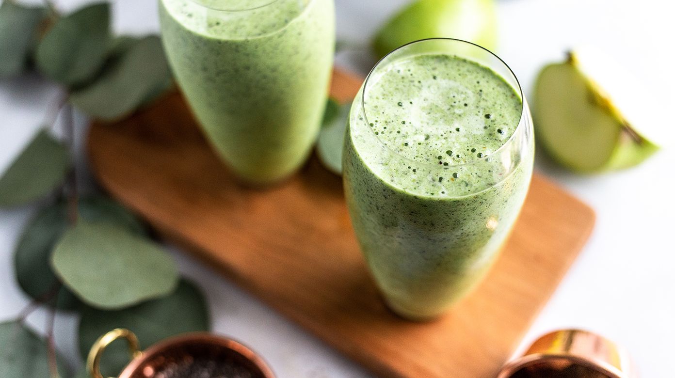 green apple milkshake