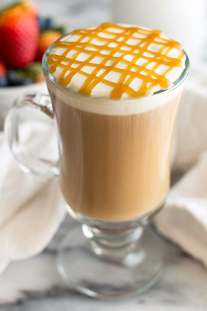 Caramel cream milkshake