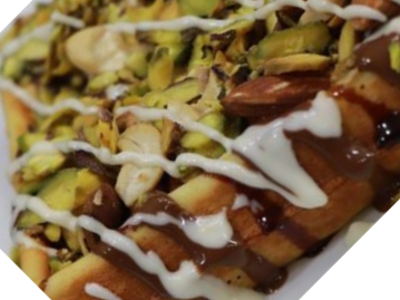 Chocolate With Nuts Waffle