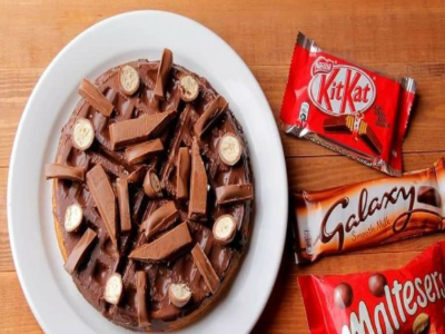 Chocolate With Kit Kat And Galaxy Chocolate Waffle