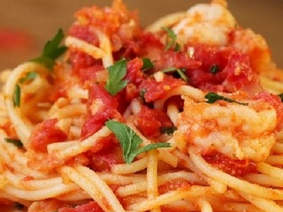 Sao Paulo Spaghetti With Red Sauce And Shrimp