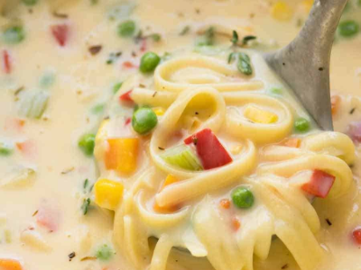 Vegetables With Noodles Soup