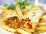 French Fries Wrap Sandwich