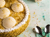 Mastic With Pistachio Ice Cream Torte