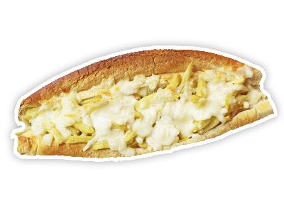 French Fries Sandwich With Mozzarella Cheese In French Bread