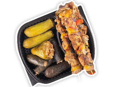 Shish Tawook With Mix Mahshi Meal