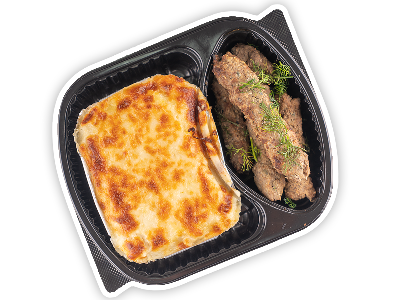Kofta And Pasta With Bechamel Meal