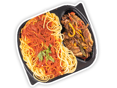 Boneless Thighs And Pasta With Red Sauce Meal