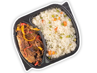 Boneless Thighs With Rice With Vegetables Meal