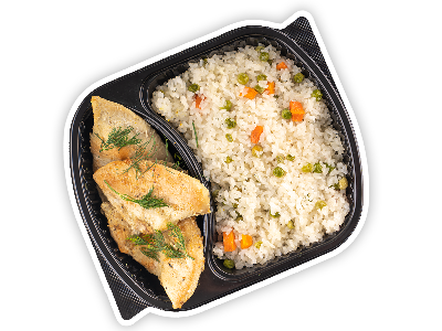 Grilled Breast With Rice With Vegetables Meal