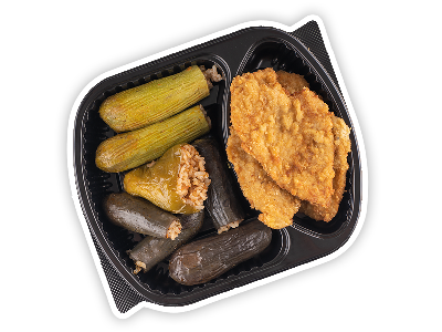 Chicken Pane With Mix Mahshi Meal