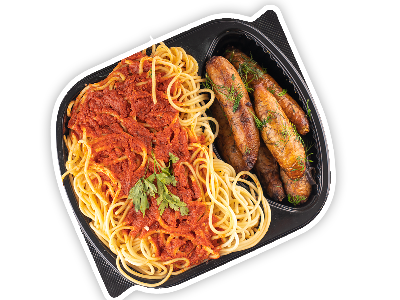 Pasta With Red Sauce And Mombar Platter