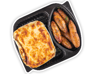 Pasta With Bechamel And Mombar Platter