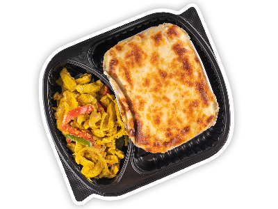 Chicken Shawerma And Pasta With Bechamel Meal