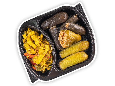 Chicken Shawerma With Mix Mahshi Meal