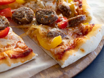 Oriental Sausage Pizza