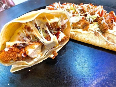 Chicken Burger Crepe