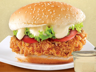 Fried Chicken Burger Sandwich