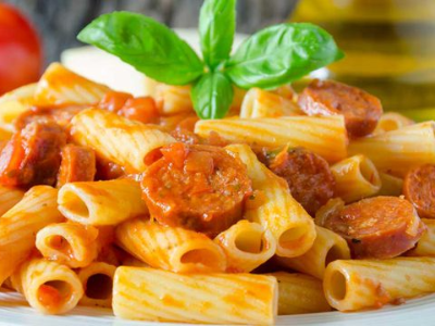 Oriental Sausage Pasta