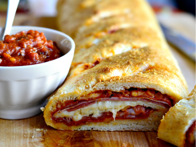 BBQ Chicken Stramboli